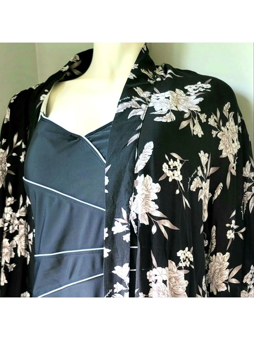 Spiritual Gangster Black White Swim Cover-Up One Size
